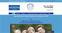 Desktop Screenshot of frisingerdental.com